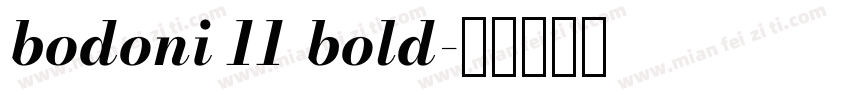 bodoni 11 bold字体转换